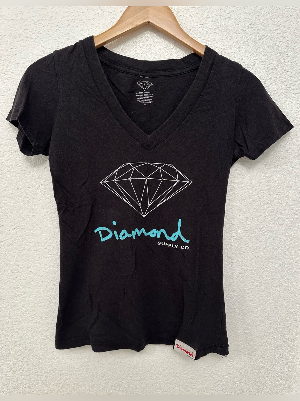 Diamond Supply Co. Black V-Neck Tee
